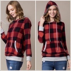 Valmarie Buffalo Check Hoodie!!